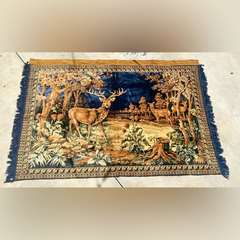 Vintage Deer tapestry